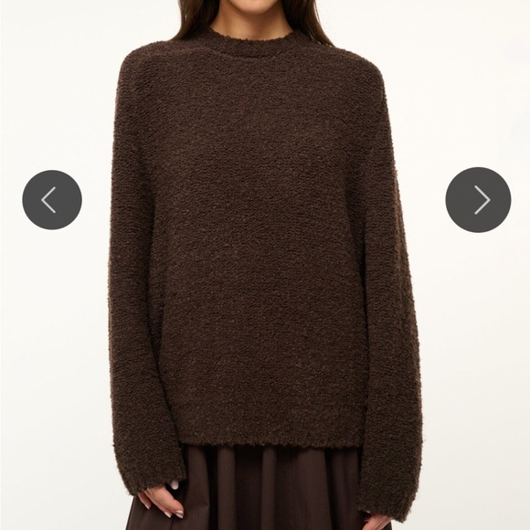 STAUD Women’s LG Earth Siren Sweater Wool Blend Oversized Boyfriend Fit Layering - Picture 11 of 11